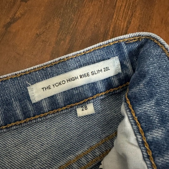 ARITZIA DENIM FORUM The Yoko High Rise Slim Jeans Picture This Bleu - Picture 9 of 14